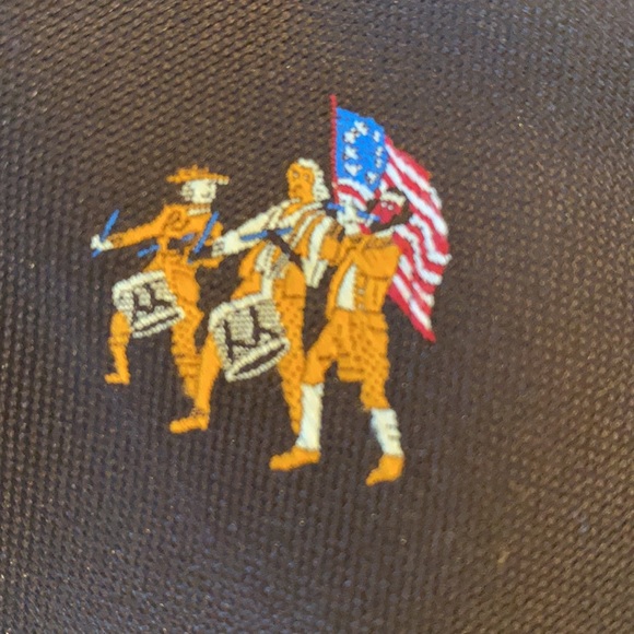 Vintage wide tie from Sears with colonial theme. - Picture 2 of 5